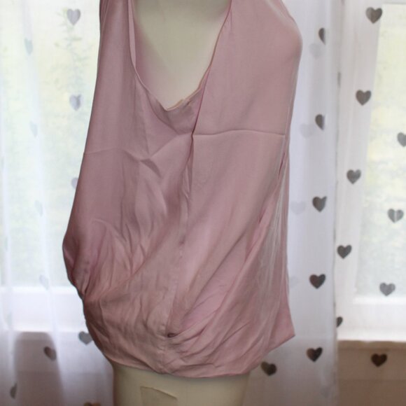 #325 White House Black Market Pink Dressy Tank Size XL - Picture 4 of 10